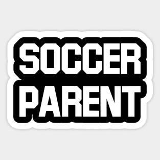 Soccer Parent (white) Sticker